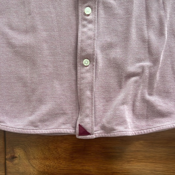 Untuckit Pique Polo Bd in Berry Size Large - Picture 9 of 9